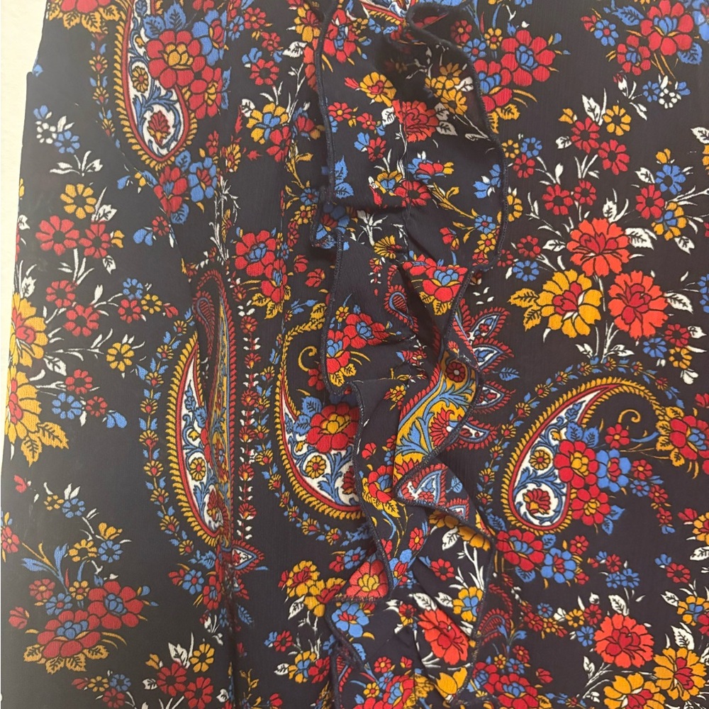 H&M Multicolor Paisley Ruffle Blouse - Picture 2 of 4